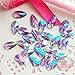 30 pcs 8x13mm Teardrop Light Purple AB Acrylic Special Effect Rhinestones Includes Rhinestones Flat Back Samples from GreatDeal68