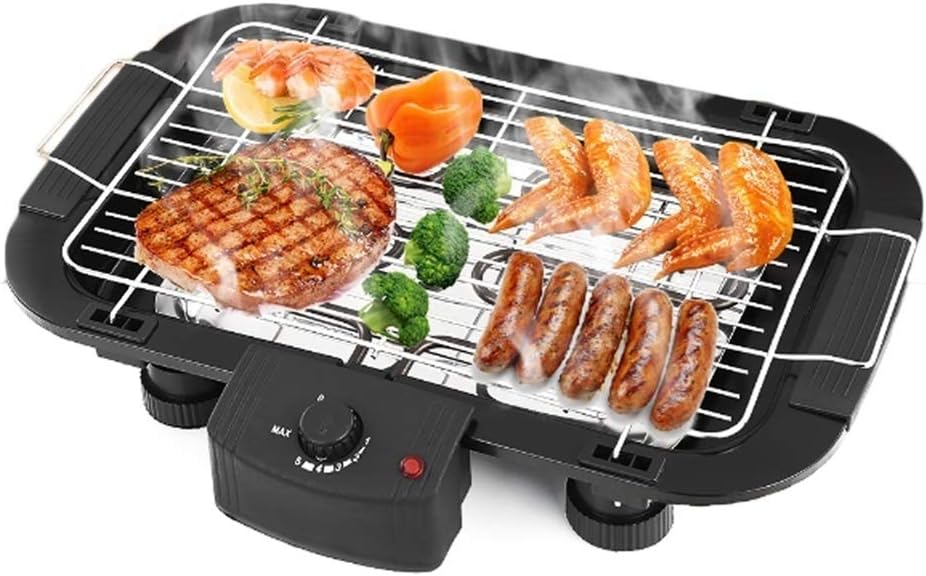 Review HOOH Outdoor portable smokeless barbecue grill electric barbecue