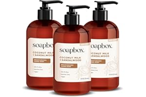 SoapBox Soaps Hand Soap, Coconut Milk & Sandalwood, 3 Count