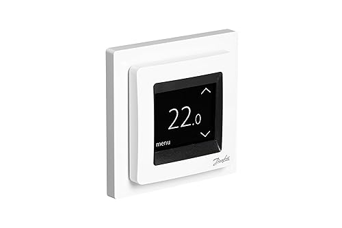 Danfoss 088L0122 Floor Heating Electronic Thermostat, White, 14x9