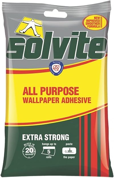 Solvite All Purpose Wallpaper Adhesive 92 g Sachet Hangs 5 Rolls