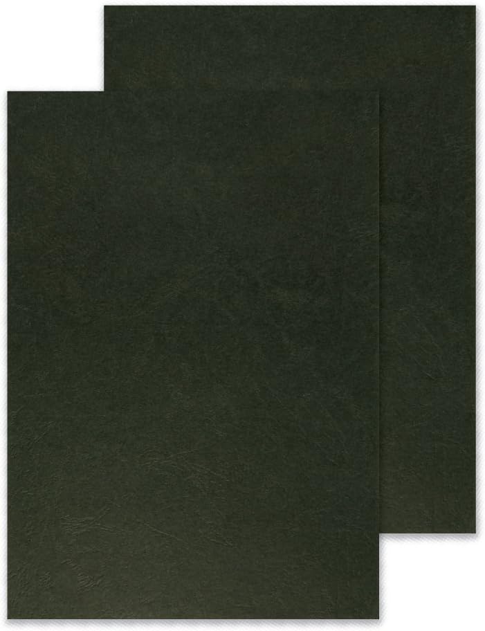 Q-Connect A4 Binding Comb Covers Leathergrain Black Pack of 100