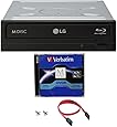 LG WH16NS40 16X Blu-ray BDXL DVD CD Internal Burner Drive Bundle with Free 4.7GB M-DISC DVD + SATA Cable + Mounting Screws