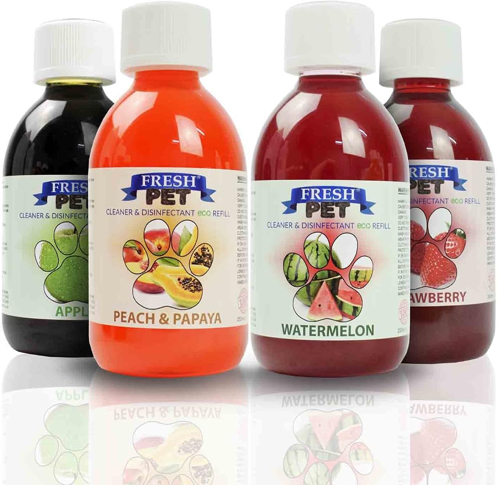 Trade Chemicals Fresh Pet Disinfectant Eco Refill 4 x 250 ml Fruity Pack