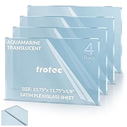 Trotec | Translucent Satin Plexiglass Sheet | 4 Pcs