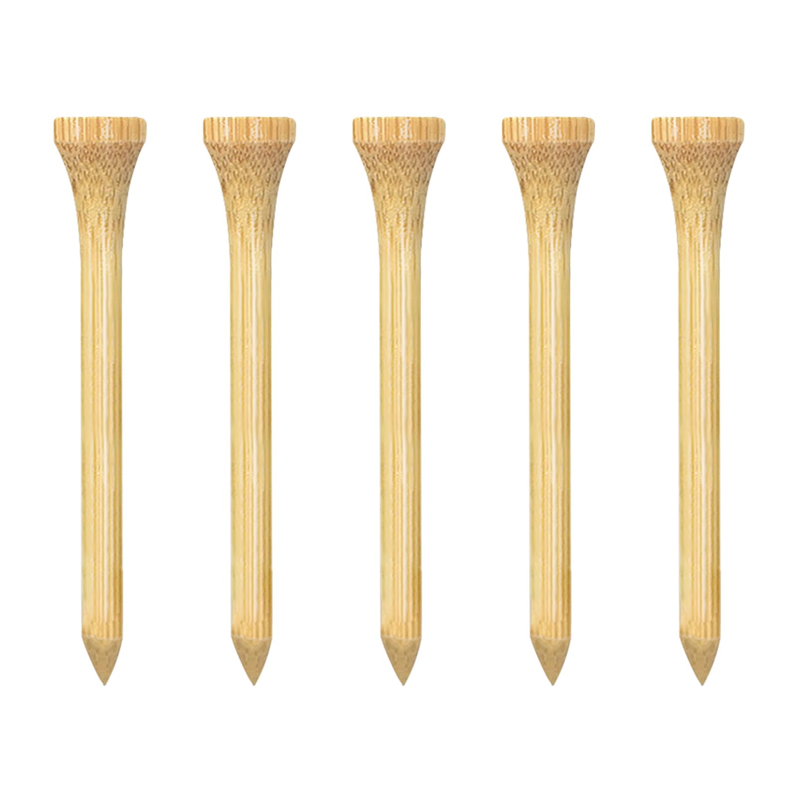 Zivisk Wooden Golf Tees 2-3/4 inch 100 Count, Long Golf Wood Tees(Natural,70mm)