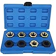 VKALTUL 8pcs Axle Spindle Rethreading Tool Set, Thread Chaser Set, Thread Repair Tool M20,22,24 13/16 3/4 x20UNEF