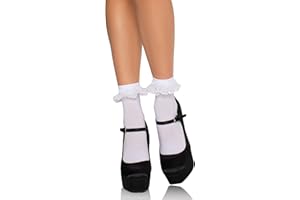 Leg Avenue Women's Lace Ruffle Anklet Socks