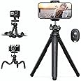 Lamicall Tripod for iPhone - 3 in 1 Flexible Phone Tripod with Wireless Remote - iPhone Tripod Stand for Video Recording Vlogging Selfie Compatible with iPhone Samsung Go Pro, Digital Camera
