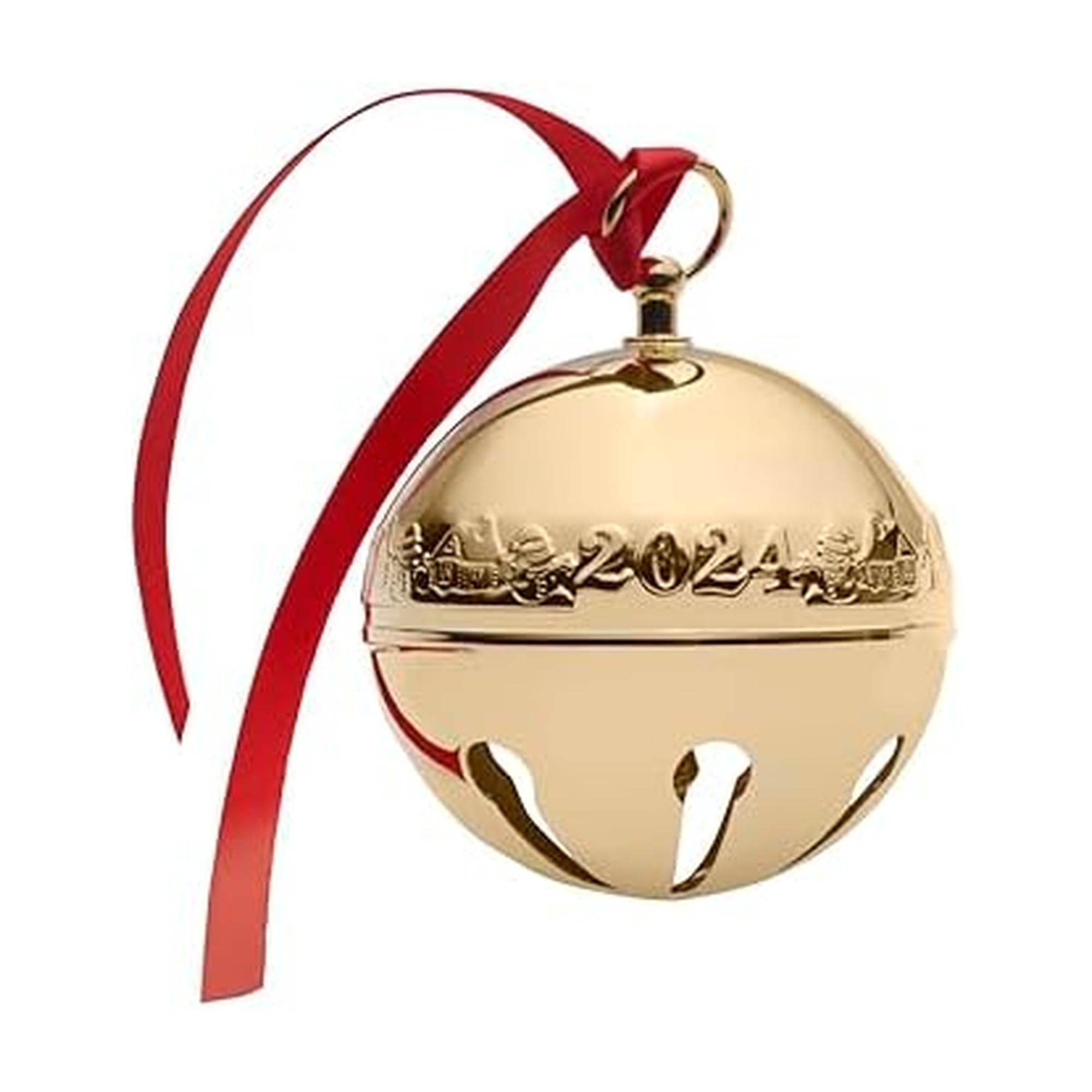 Wallace 2024 Gold Plated Sleigh Bell Ornament 35th Edition Image