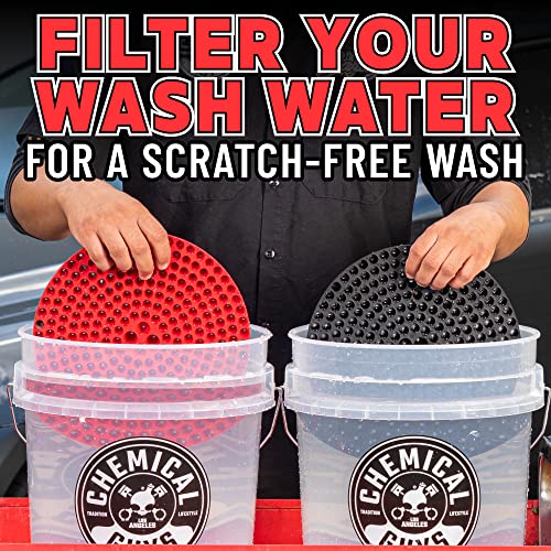 Chemical Guys HOL129 Best Two Car Wash Bucket Kit to Wash & Dry, Safe