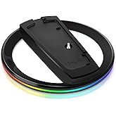 ELZO Vertical Stand for PS5 / PlayStation 5 Pro / PS5 Slim Consoles, PlayStation 5 Vertical Holder with RGB Lights, Black