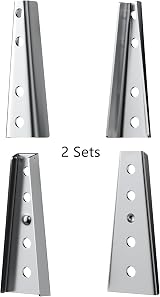 DDHOMIN 2 Sets Heavy Duty Metal Furniture Connector Interlocking Hangers for view 6