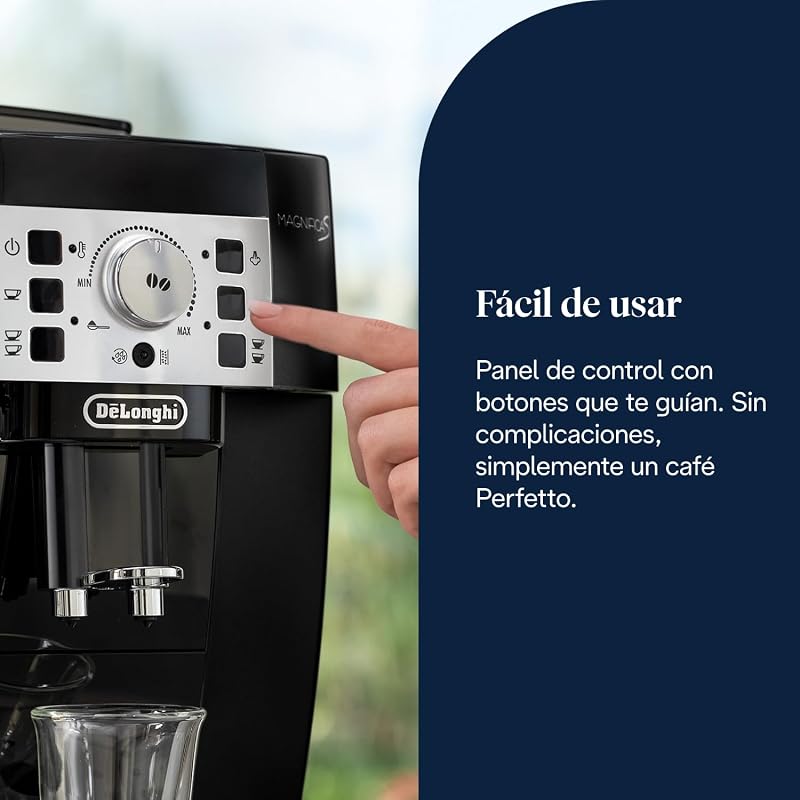 Magnifica S - Cafetera Superautomática 2 Bebidas Negro