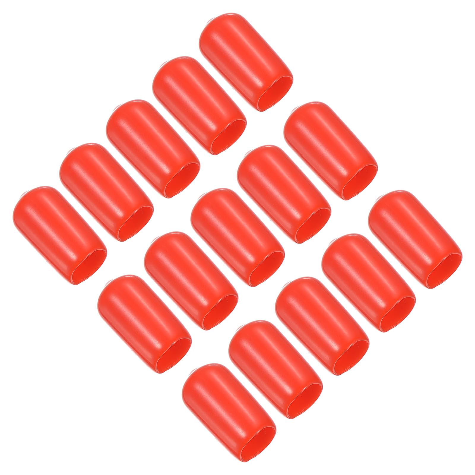 PATIKIL 9mm Snooker Cue Tip Cover, 15 Pcs Pool Cue Tips Rubber Cover Billiards Head Club Protector Stick Head Tool for Snooker Accessory, Red