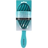Swissco Pro Detangle Smooth &amp; Shine Vent Hairbrush with Ergonimic Grip for Wet or Dry Use (Teal)