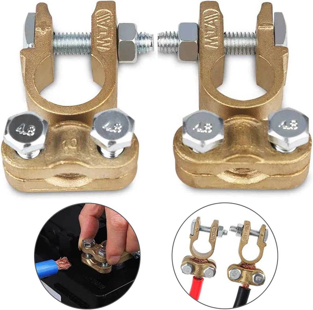 1 Pair Heavy Duty Battery Quick Disconnect Terminals Battery Quick