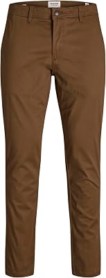 Pantaloni Chino Slim Fit Marrone 32/30