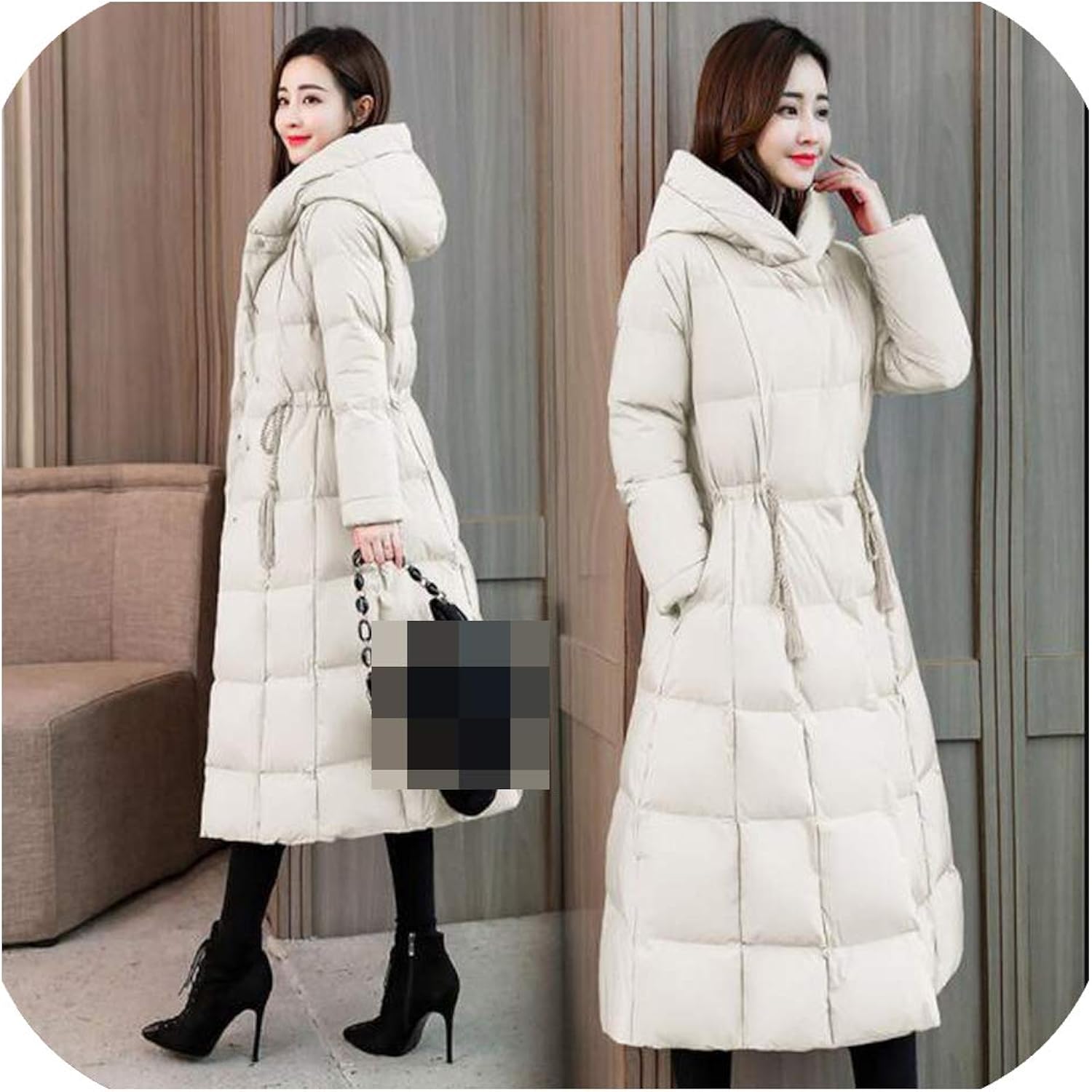 long thin puffer coat