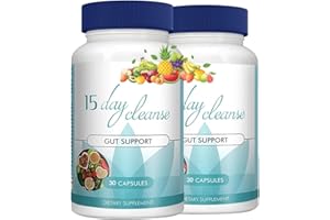 DYLYNA 15-Day Gut Cleanse - Gut and Colon Support, 15 Day Cleanse Pastillas De Los 15 Dias para Limpiar El Colon - Help Gut Cleanse & Colon Cleanse for Women Men - 30 Capsules(2PCS)