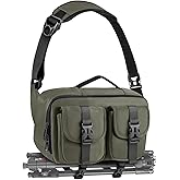 TAAOKA Camera Sling Bag,DSLR Camera Bag with Tripod Holder,Waterproof Camera Shoulder Crossbody Bag for Photographers(Green)