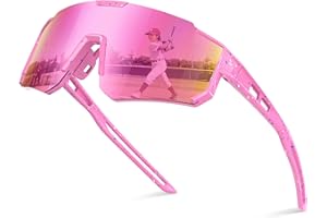 Tnnaiko Kids Polarized Sunglasses for Boys & Girls, Youth Baseball Softball Cycling Sports Sunglasses UV Protection Ages 3-12