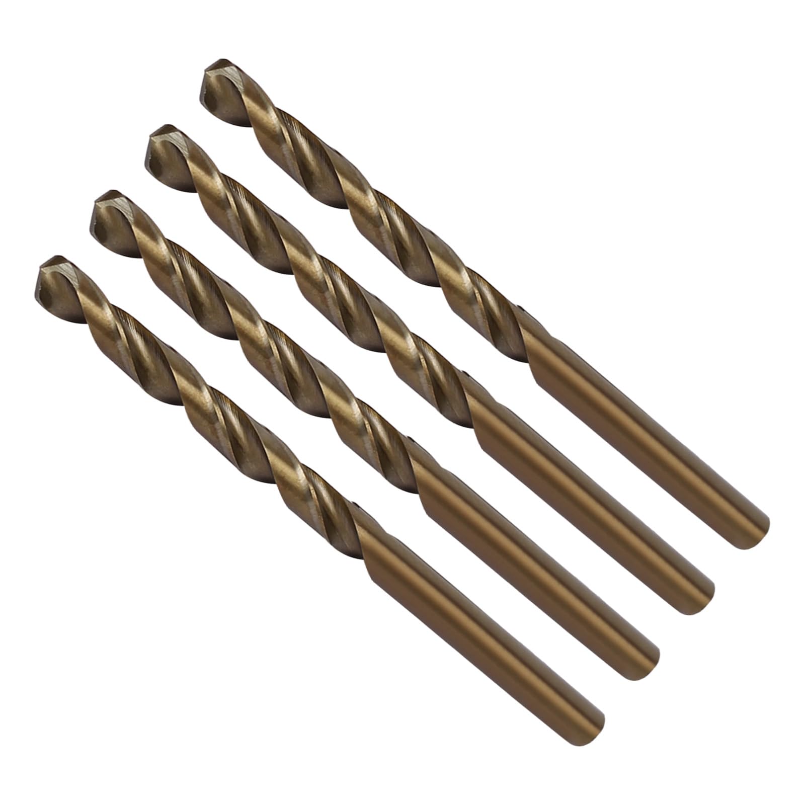 CoCud High Speed Steel Cobalt Twist Drill Bits, 5.1mm Diameter 85mm Length, Straight Twist Jobber Drill Bit - (Applications: for Metal Woodwork Plastic Aluminum), 4Pieces