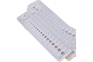 1Pcs Reusable Plastic Sew Knitting Needle Gauge Inch cm Ruler Tool Us Uk Canada Sizes 2-10mm Sewing Accessories Tools Dextero