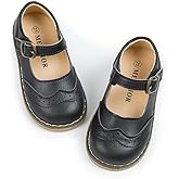Meckior Toddler Little Girl Mary Jane Dress Shoes Ballet Flats for Girl Party School Shoes Bowknot Princess Shoes