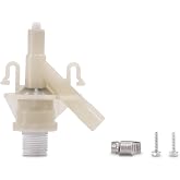 Genuine Dometic OEM Water Valve Kit | 300 and 400 Series Dometic and Sealand Toilets | Includes Hose Clamp and Fasteners | RV Toilet Repair and Replacement - (385311641)