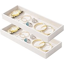 Présentoir Bijoux Justsoso Support De Rangement à 2 Niveaux Pour Bracelets, Montres Support Bracelet Jonc