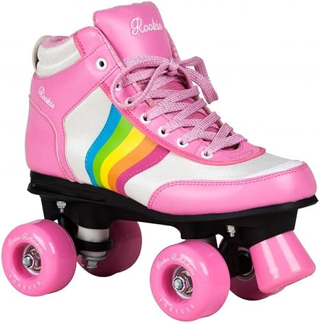 Rookie Forever Rainbow V2 Girls Ladies Pink Quad Roller Skates