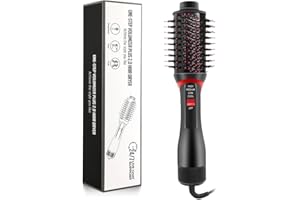 CFGROW Hair Dryer Brush, Plus 2.0 Professional 4 in 1 One-Step Blow Dryer Brush, Negative Ionic Ceramic Titanium Barrel HairDryer Styler Volumizer Hot Air Hair Straightener for Smooth, Frizz-Free Results