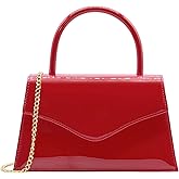 Milisente Women's Evening Bag Bridal Party Clutch Purses Cocktail Prom Handbags with Patent Leather