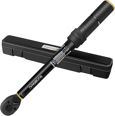 Uharbour 1/4 Inch Torque Wrench 3-25 Nm with 72-Tooth Dual-Ratchet