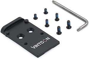 VINTCON Optics Adapter Plate for Glock 19 17 MOS, Compatible with Holosun 407C/507C/508T Trijicon RMR/SRO Durable