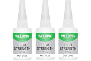 KOXUKY 3 Pcs Welding High-Strength Oily Glue, Wood Glue, Jue Fish Glue Universal Super Glue Gel, Instant Bonding, Strong Adhesion, Repairs Last Long Time for Metal, Wood, Ceramics, Leather, Glass