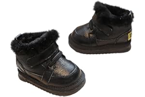 oelaio Girls Boys Snow Boots Warm Winter Faux Fur Lined Baby Shoes (Infant/Toddler/Little Kid)
