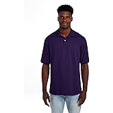 Jerzees Mens Men's Short Sleeve Polo Shirts, Cotton Blend, Two Button Closure, Regular Fit, Sizes S-5x
