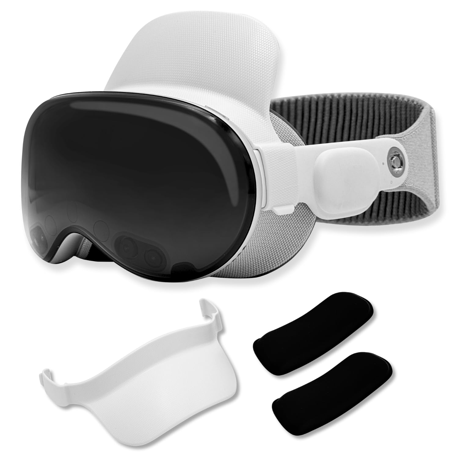 Macally Apple Vision Pro Head Strap - Comfortable for Long Use - Fits in Carry Case - Pressure Relief Apple Vision Pro Accessories