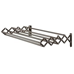 mDesign Steel Wall Mount Accordion Expandable