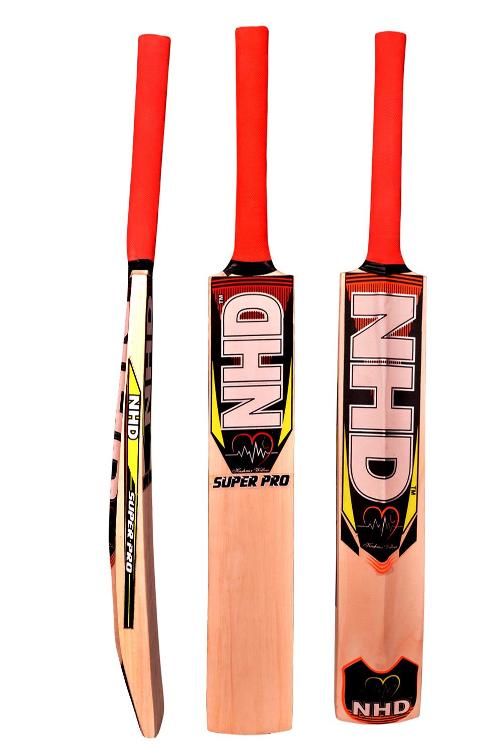 NHD Super PRO Poplar Willow Cricket Bat for Hard & Soft Cricket Tennis