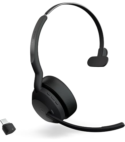 Amazon.com: Jabra Evolve2 55 MS Mono Bluetooth Noise Cancelling