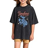 Cayxatiu Cowgirl Shirts for Girls Western Horse Riding Shirts Kids Cowboy Country Concert Rodeo Shirt Girl Graphic Tees