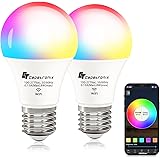Alexa Light Bulb, LED Light Bulb, Smart Bulb, Work with Alexa Google Echo Dot(No Hub Required), WiFi Color Changing Light Bul
