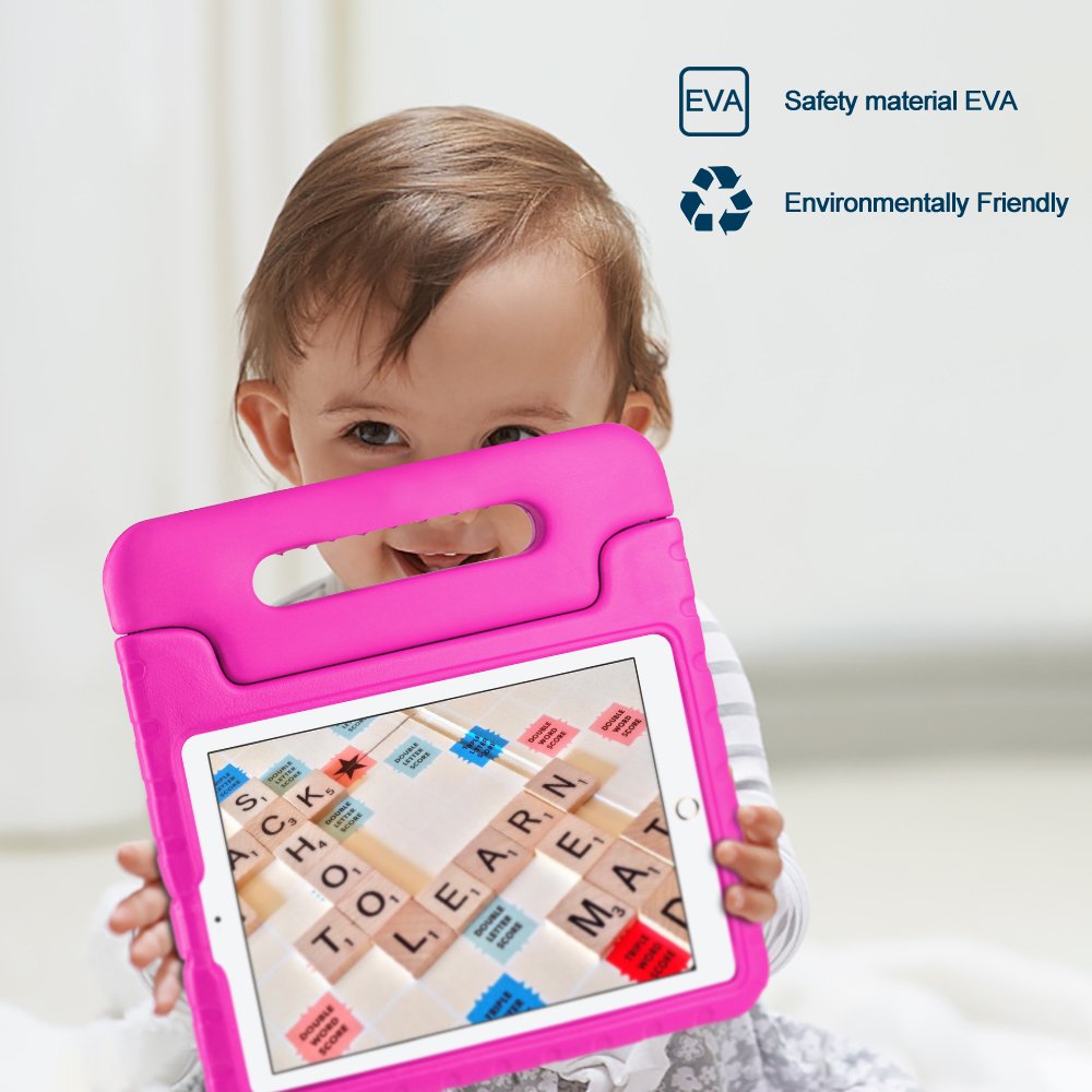 New iPad 9.7 2018 2017 Kids Case 9.7in iPad Air 1 2 Case Shockproof Childproof Lightweight With Screen Protection Convertible Handle Stand Tablet Case for 6th 5th Generation iPad 9.7\