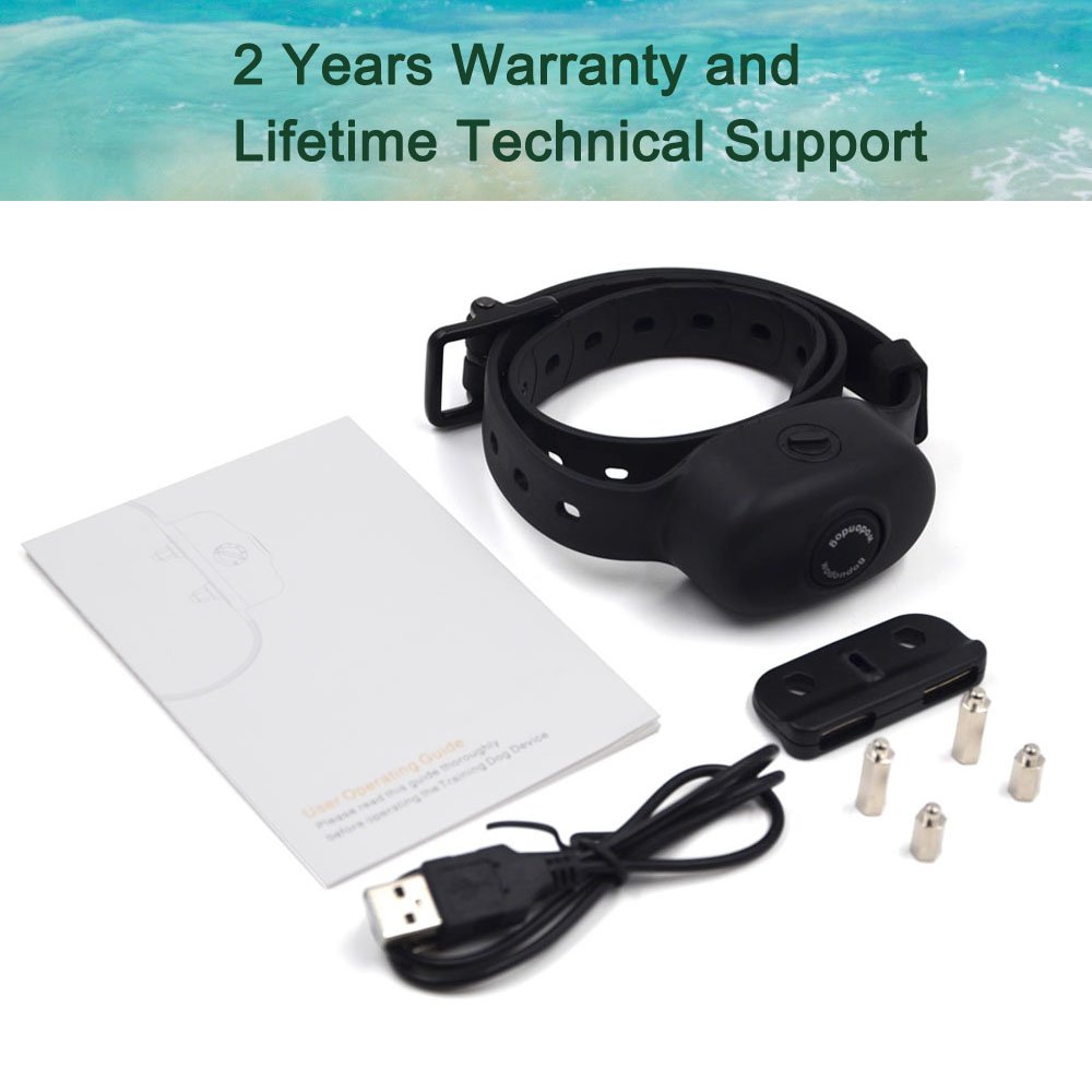 Anti Bark Collar Dog Training - Rechargeable Dog Stop Barking Devices for Small Medium Large Dogs with Beep Vibration Harmless Shock, No Barking Control, Five Sensitivity levels, Safe Pet Waterproof