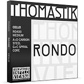 Thomastik-Infeld Rondo Cello Strings RO400, Set for Advanced and Pro Players &ndash; Multialloy A&amp;D, Tungsten/Chrome G&amp;C &ndash; Soloistic Power &ndash; Expressive Focus &ndash; Sonorous, Deep Sound - Made in Vienna