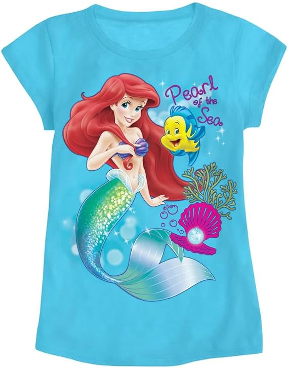 Amazon ディズニー Disney Usa商品 リトルマーメイド アリエル Ariel プリンセス Tシャツ 洋服 トップス 女の子 ガールズ 子供用 5 6 身長107 122cm 並行輸入品 Tシャツ カットソー 通販