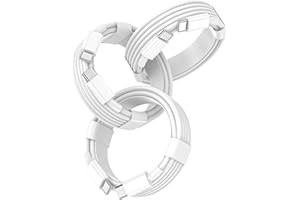 FEEL2NICE USB C to USB C Cable for Apple, 3-Pack 6FT, 60W USBC/Type-C Fast Charger Cord Compatible with iPhone 17/16 Pro Max, iPhone 17 Air, iPad Pro/Air